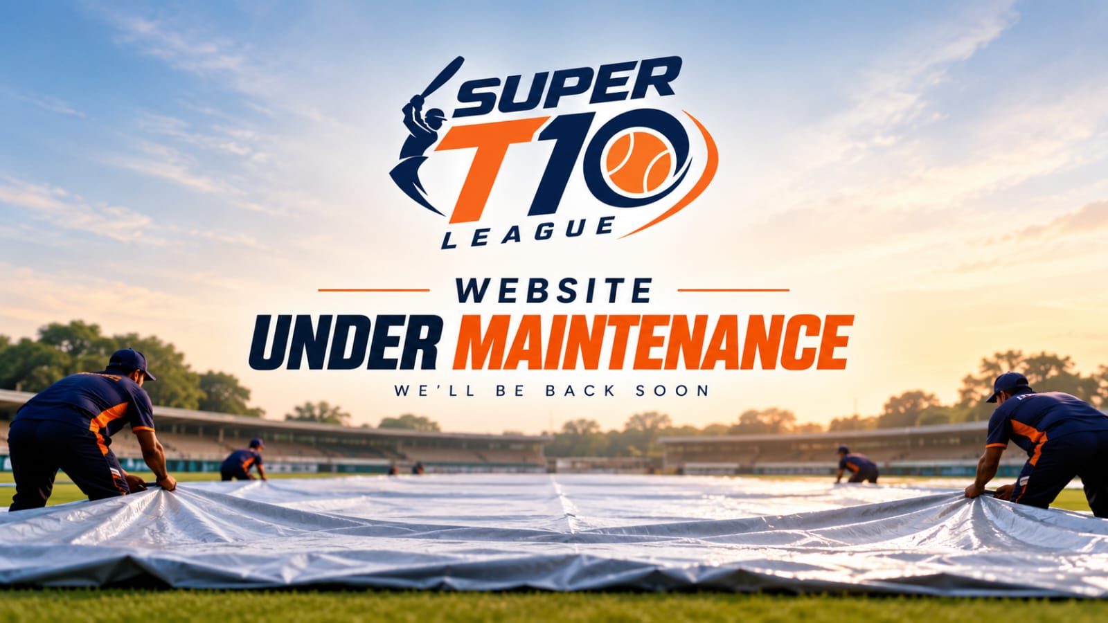 Super T10 League — Website Under Maintenance. We'll be back soon.